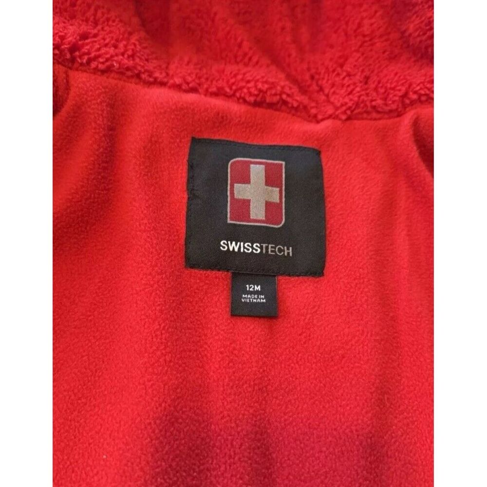 Swiss Tech Gray Dinosauer Fleece Lined Boys Puffer Winter Jacket Toddler Sz 12M‎ - Picture 10 of 10